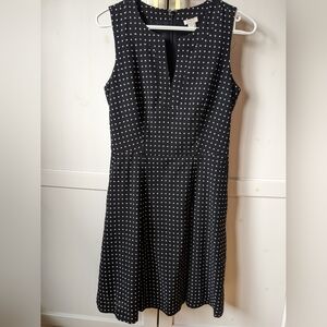 Polka dots J crew dress | Split neck | With pockets